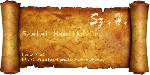 Szalai Hamilkár névjegykártya